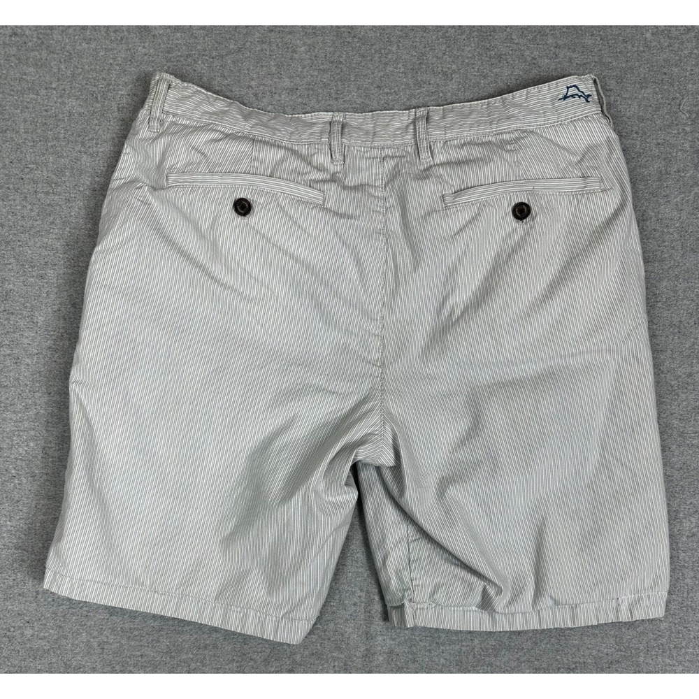 Tommy Bahama Reversible Shorts Mens 34 9" Inseam Multicolor Plaid Grey Stripe - Picture 4 of 14